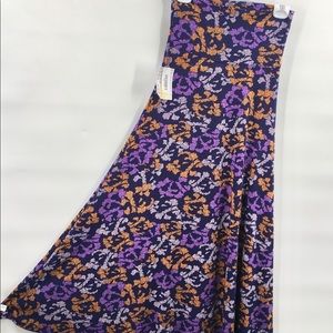 NWT Lularoe Floral Maxi Skirt XXS